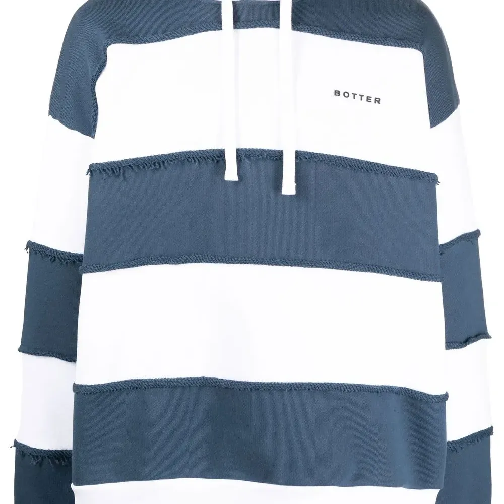 Худи в полоску с логотипом