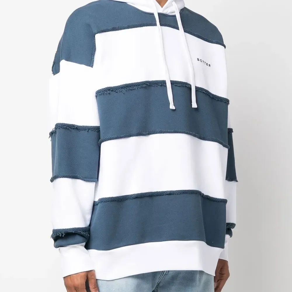 Худи в полоску с логотипом