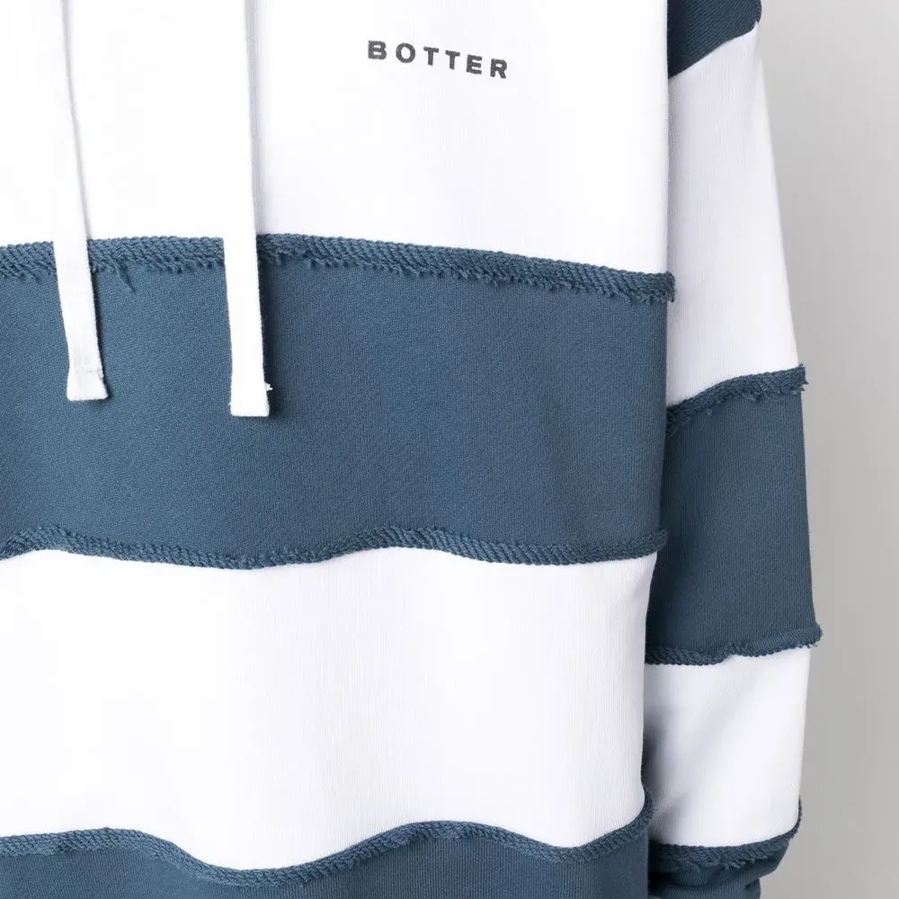 Худи в полоску с логотипом