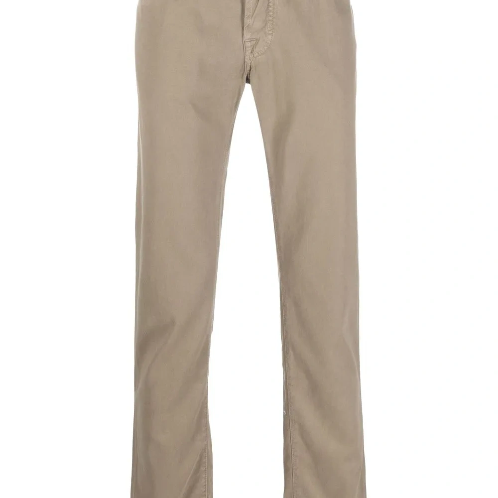 Прямые брюки средней посадки