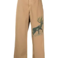 Широкие брюки с графичным принтом Широкие брюки с графичным принтом