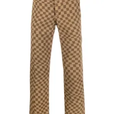 Прямые брюки в клетку