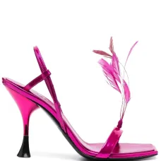 Босоножки с перьями Босоножки с перьями