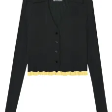 Укороченный кардиган в рубчик из коллаборации с Ester Manas