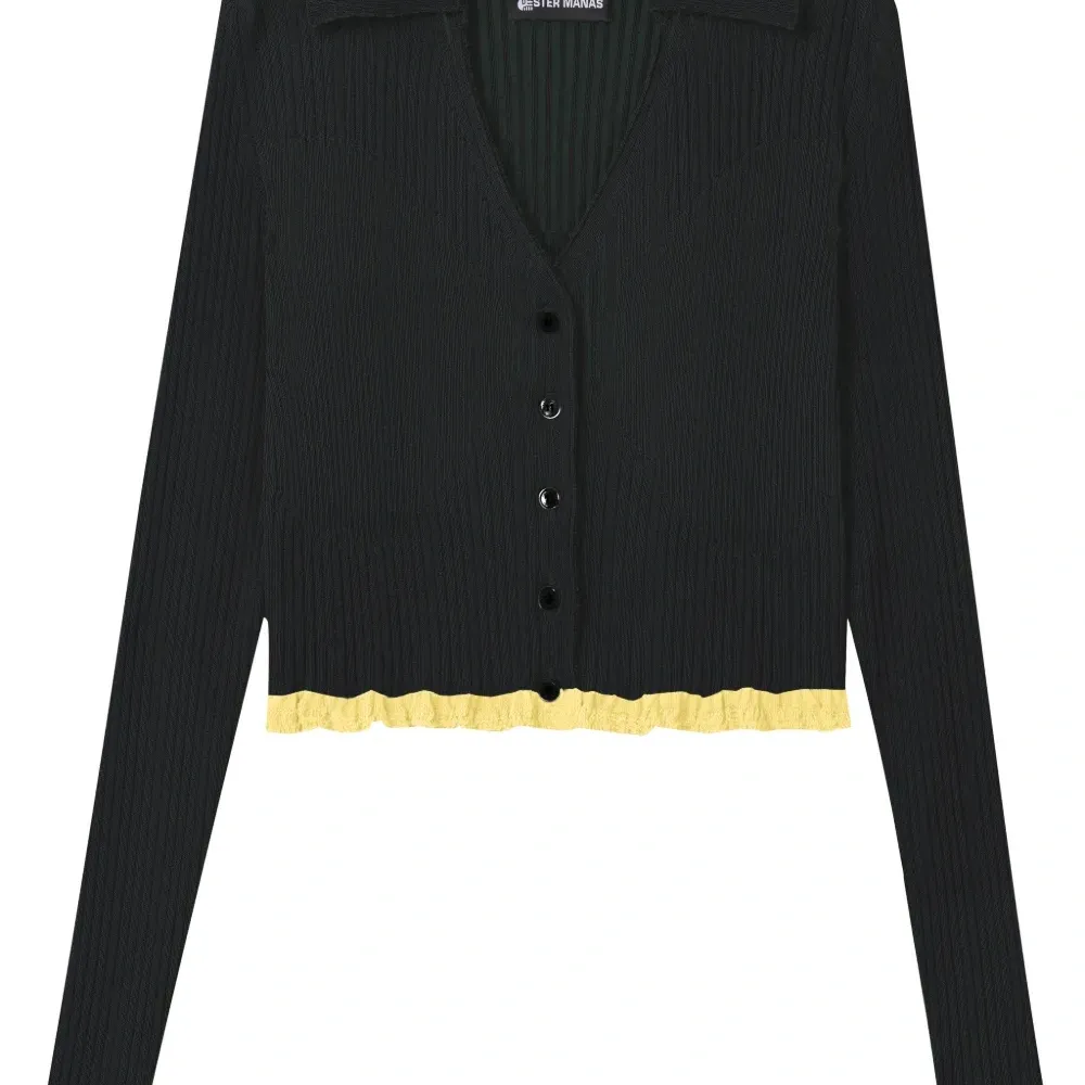 Укороченный кардиган в рубчик из коллаборации с Ester Manas