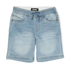 Джинсовые шорты с эффектом потертости