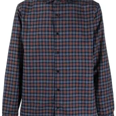 Клетчатая рубашка с длинными рукавами