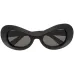 Polished oval-frame sunglasses Polished oval-frame sunglasses