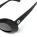 Polished oval-frame sunglasses Polished oval-frame sunglasses