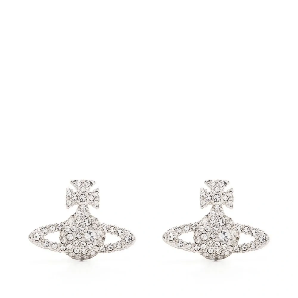 Серьги-гвоздики с логотипом