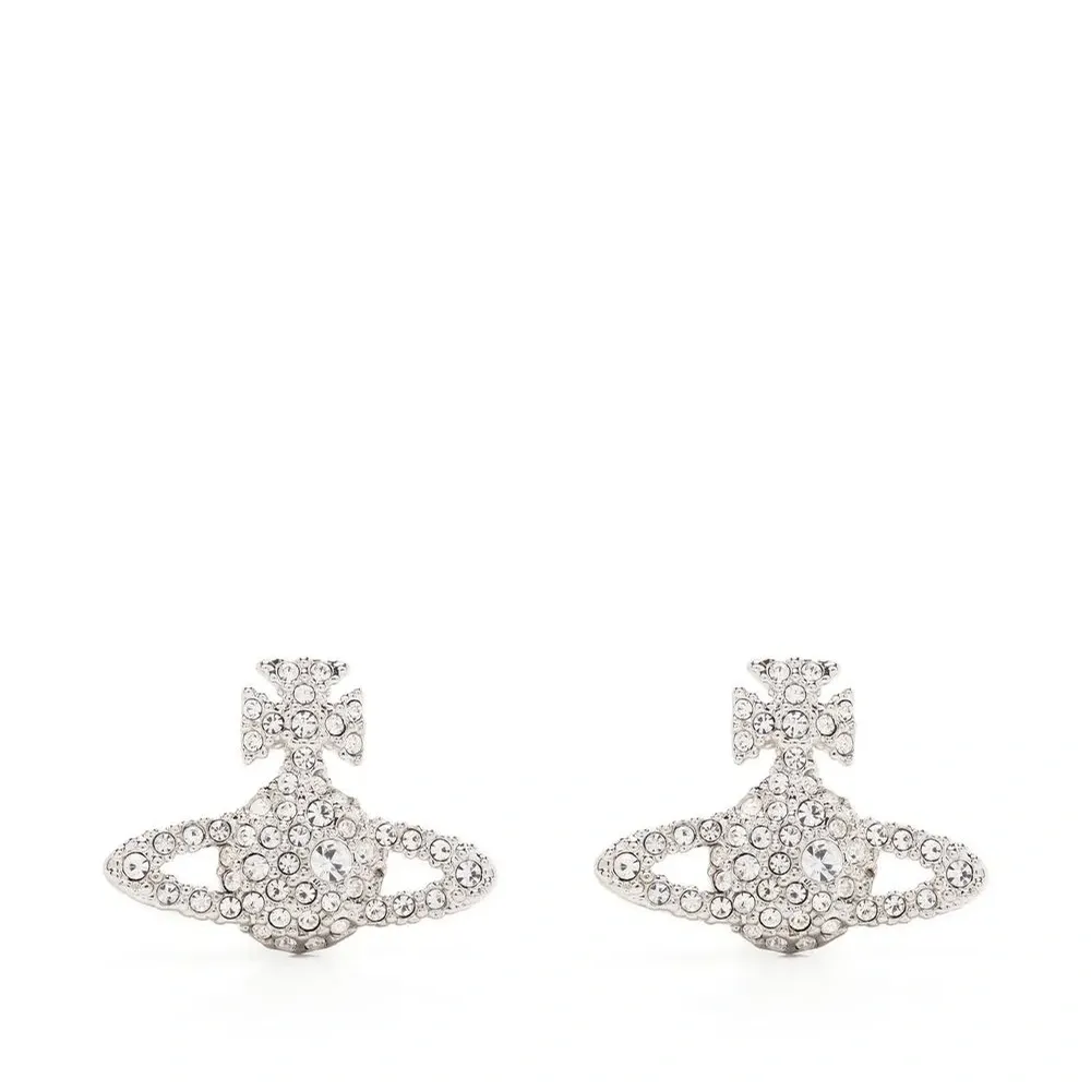 Серьги-гвоздики с логотипом