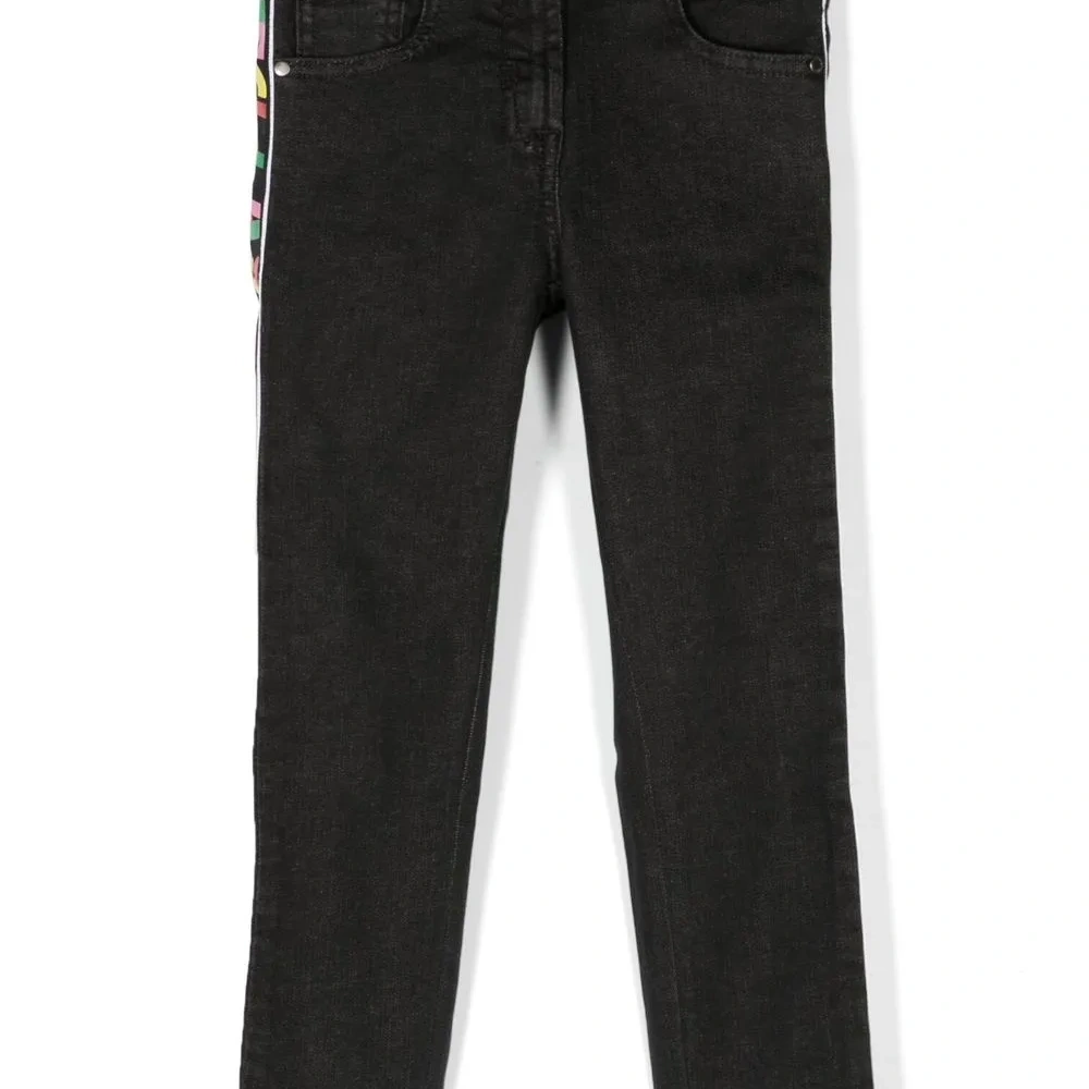 Брюки прямого кроя с логотипом