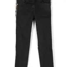 Брюки прямого кроя с логотипом Брюки прямого кроя с логотипом