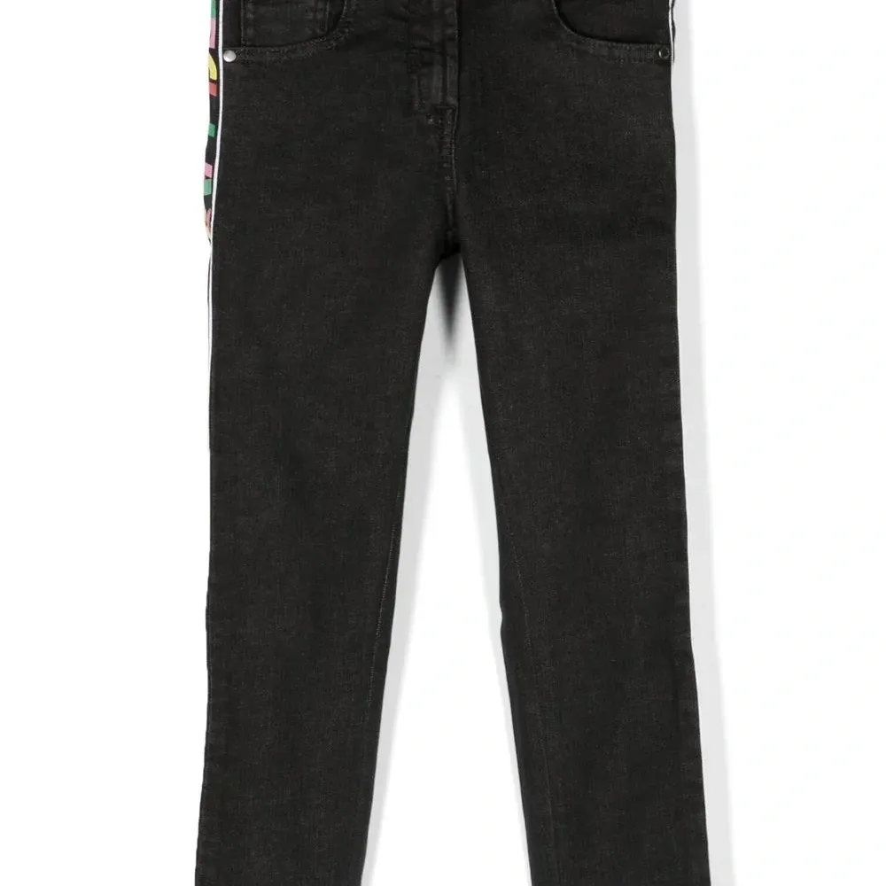 Брюки прямого кроя с логотипом