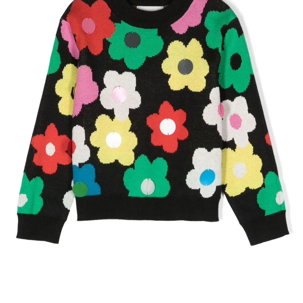 Джемпер с цветочным принтом