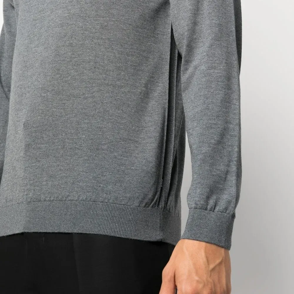 шерстяная толстовка с высоким воротником