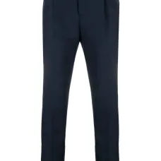 Брюки строгого кроя со складками