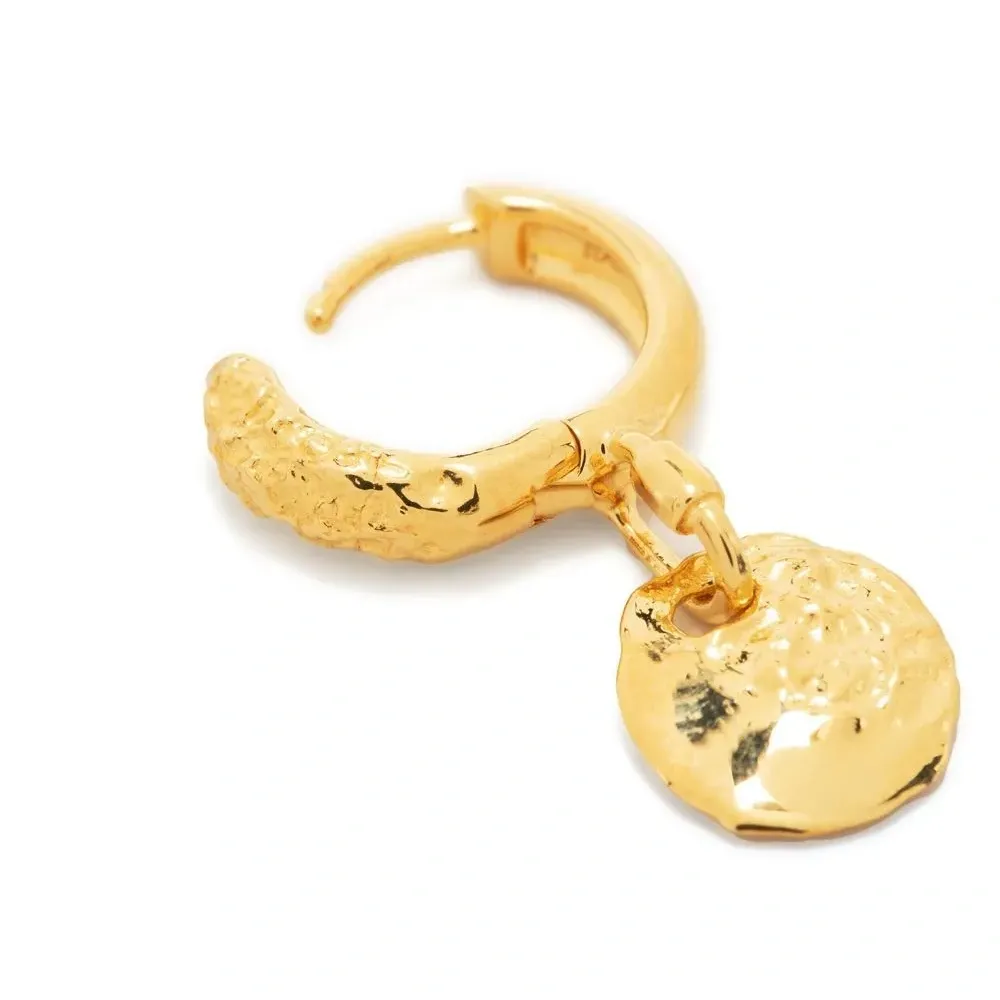 Серьга-хагги с подвеской