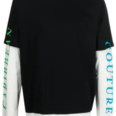 Футболка с длинными рукавами и логотипом Футболка с длинными рукавами и логотипом