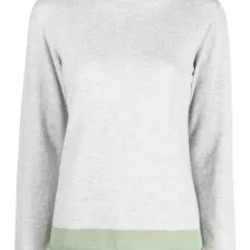 Джемпер с воротником-воронкой