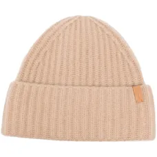 Кашемировая шапка бини в рубчик