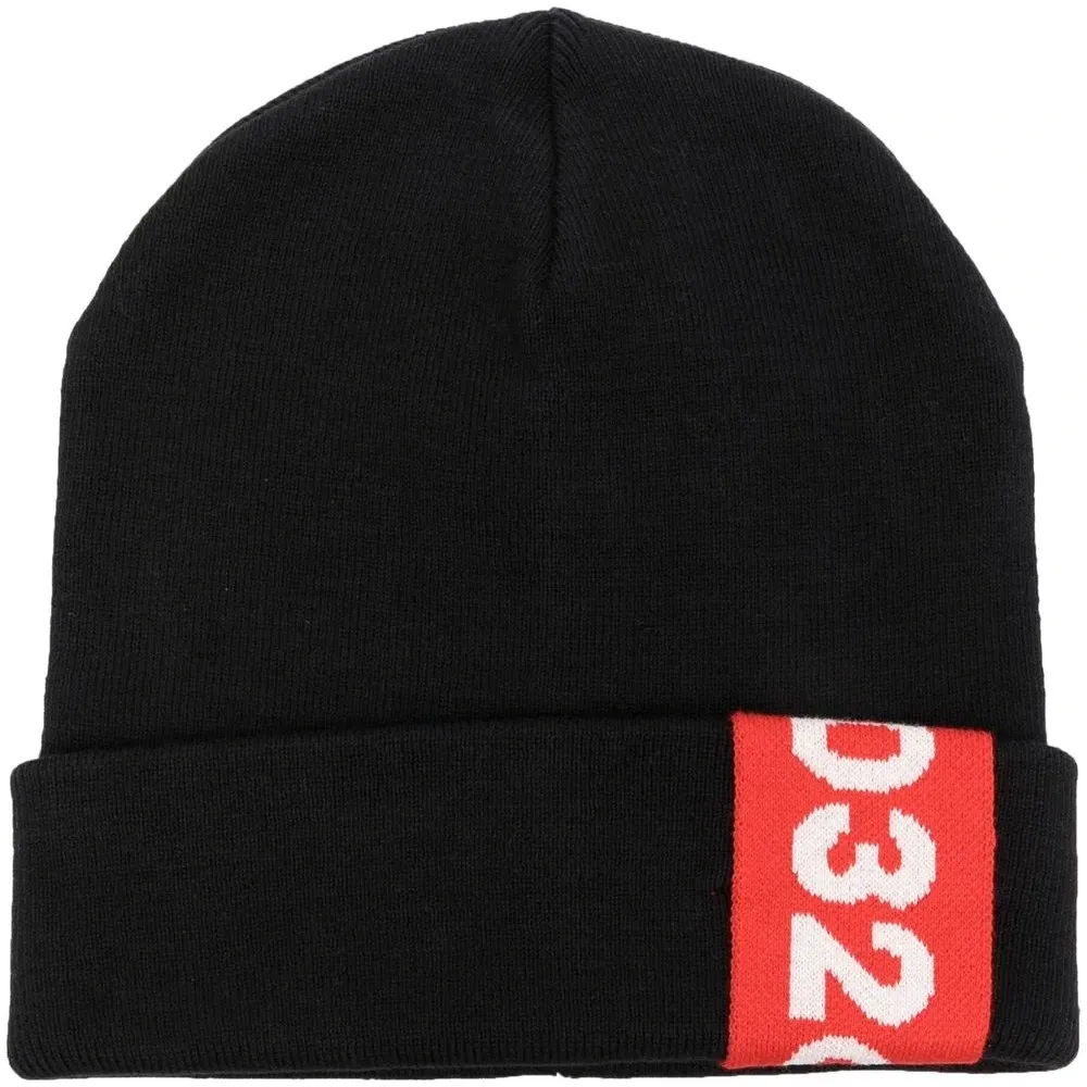 Шапка бини Tape с жаккардовым логотипом