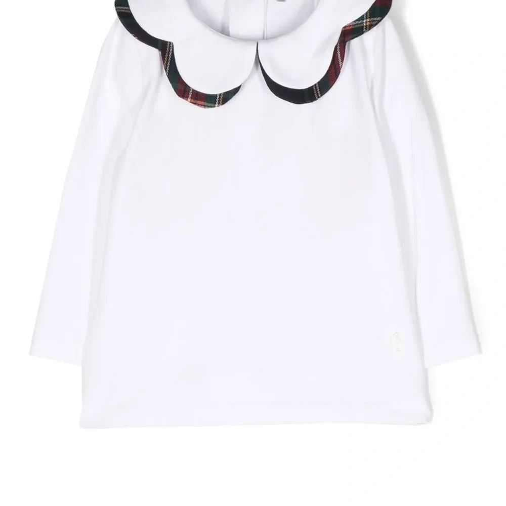 Блузка в клетку тартан