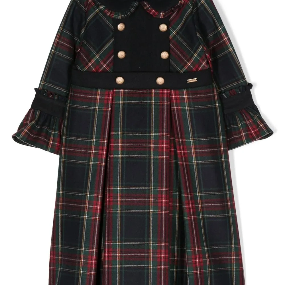 Платье в клетку тартан