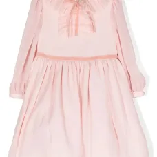 Шифоновое платье миди с оборками