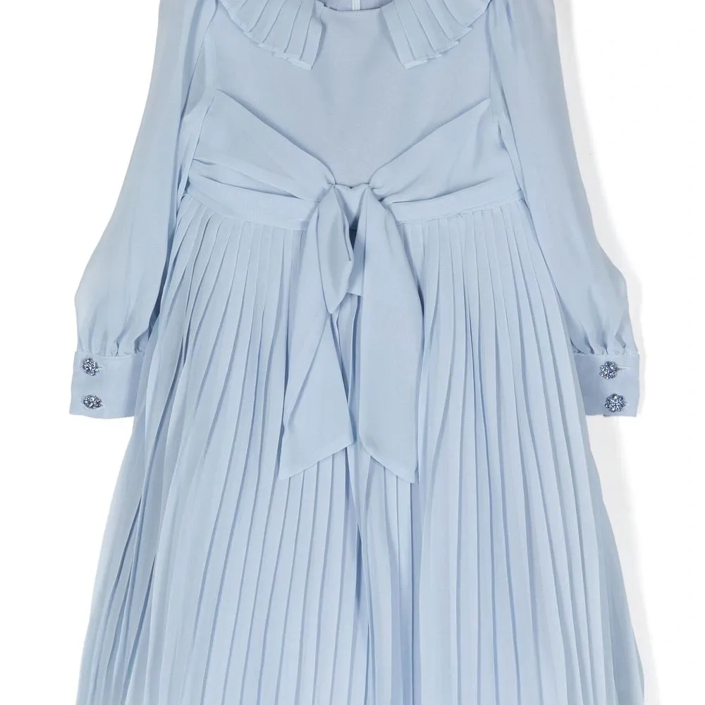 Шифоновое платье макси со складками