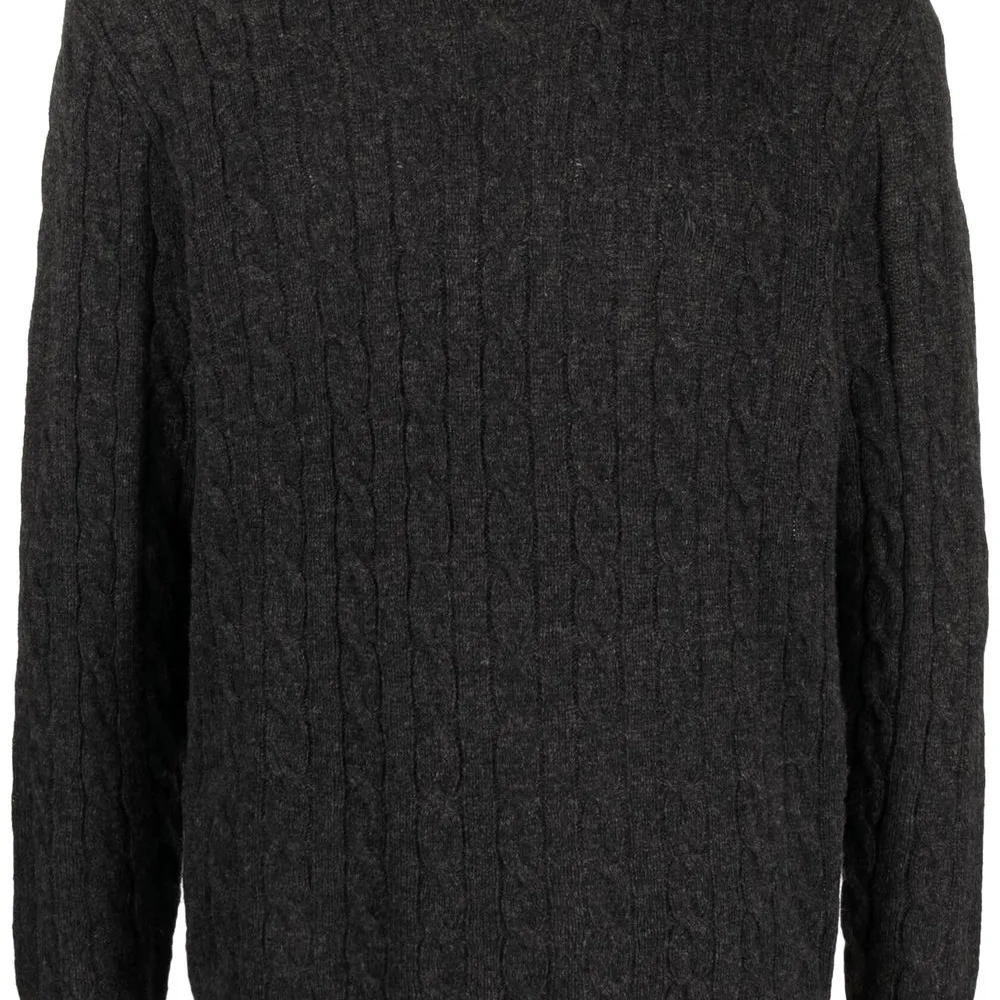 Джемпер из шерсти и кашемира фактурной вязки