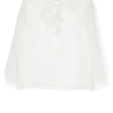Шифоновая блузка с оборками