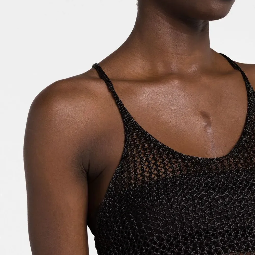 Трикотажный топ Miles с эффектом металлик