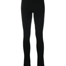 Брюки в рубчик с вырезами