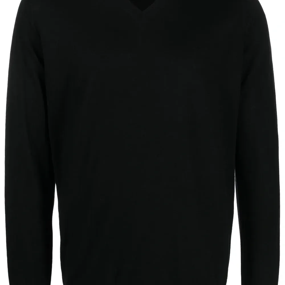 Merino-wool V-neck jumper