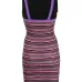 Облегающее платье в полоску