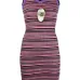 Облегающее платье в полоску
