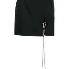 Юбка мини с кристаллами