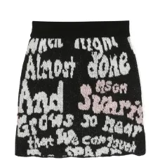 Юбка миди вязки интарсия