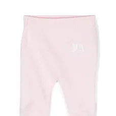 Трикотажные брюки с вышитым логотипом