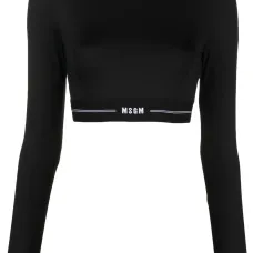 Укороченный топ с логотипом