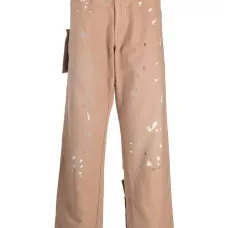 Джинсы с эффектом разбрызганной краски