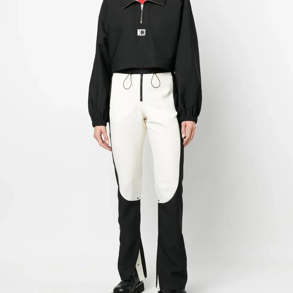 Брюки в стиле колор-блок