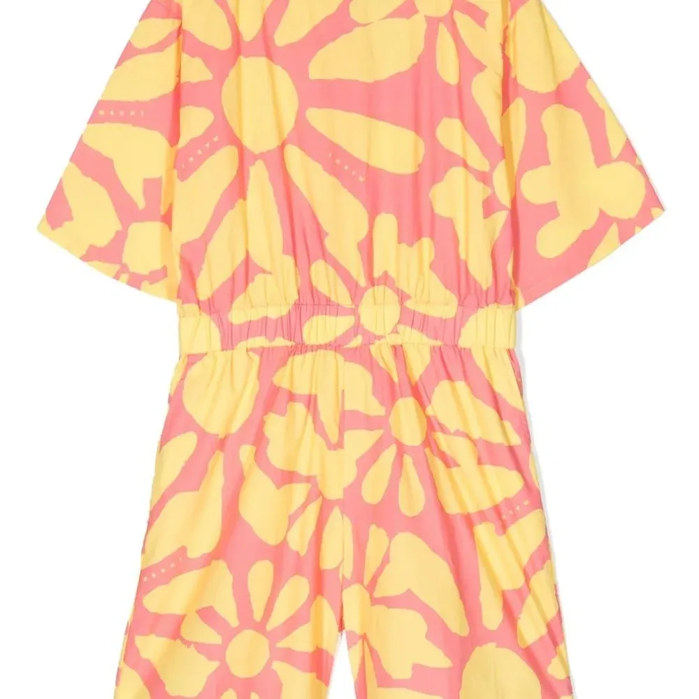 Комбинезон с цветочным принтом