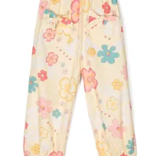 Прямые брюки с цветочным принтом