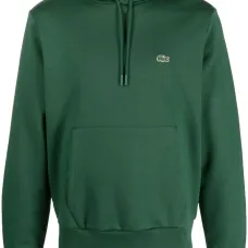 Худи с кулиской и нашивкой-логотипом