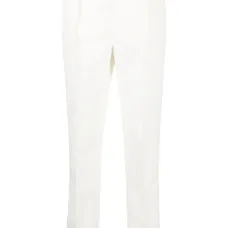 Прямые брюки с завышенной талией