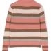 Полосатый джемпер из необработанной шерсти