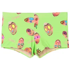 Плавки с абстрактным принтом