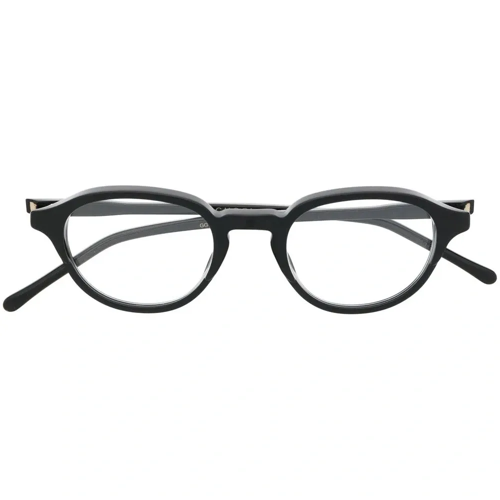 очки в круглой оправе с логотипом